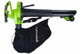 Аккумуляторный воздуходув-садовый пылесос Greenworks 40V, бесщеточный, без АКБ и ЗУ 2406907