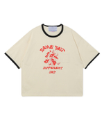 Мужская Футболка Same Shit Ringer