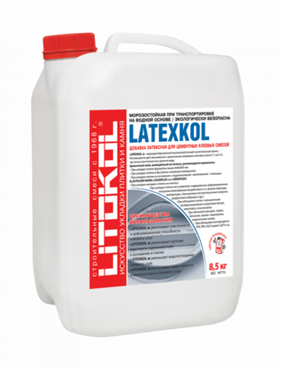 Латексная добавка для клея LATEXKOL - м.  8,5 кг, Litokol Италия