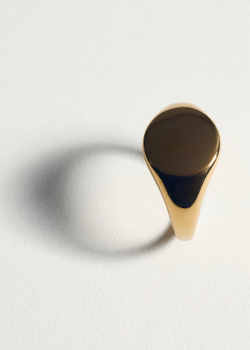 Перстень-печатка из нержавеющей стали