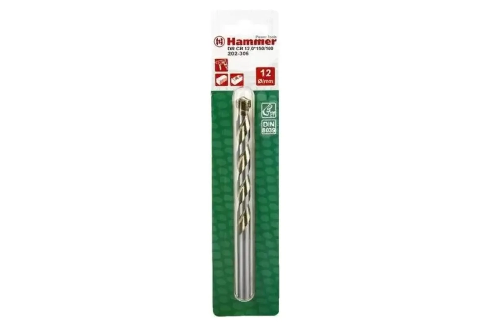 Сверло по камню FLEX DR CR 12х150/100 мм, DIN8039, HRC Hammer 202-306