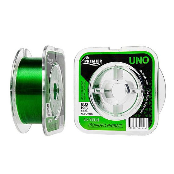 Леска UNO 0,30mm/100m Green Nylon (PR-U-G-030-100) Premier Fishing