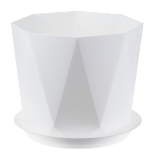 КАШПО ПРИЗМА 2,6Л 175ММ С ПОДДОНОМ 175*175*150 М-ПЛ