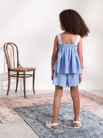 Топ и шорты в комплекте для девочки Next AG5-749, Голубой