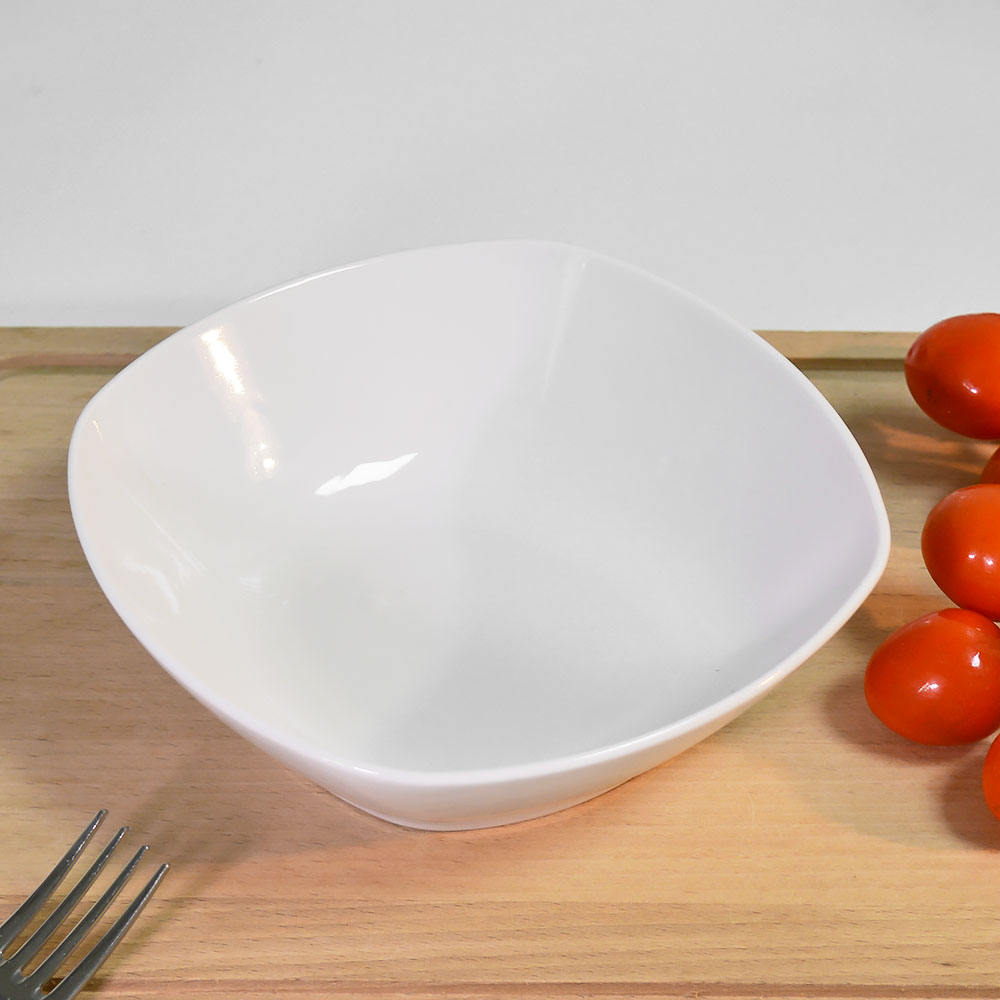 Салатник 550мл форма Квадрат, белый без деколи