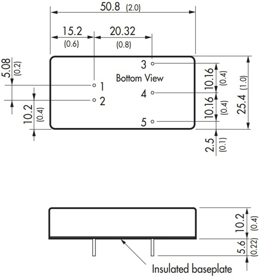 Преобразователь DC-DC модульный TRACO POWER TEN 10-2411