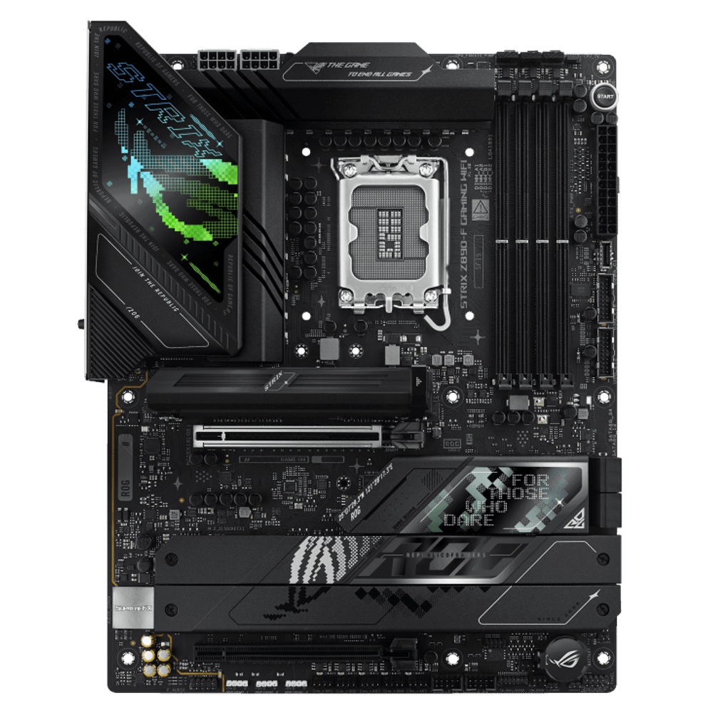 Материнская плата ASUS ROG STRIX Z890-F GAMING WIFI, LGA1851 Z890 4xDDR5 4xSATA3 5xM.2 HDMI DP ATX