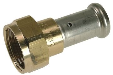 Муфта пресс Henco 16х1/2" с накидной гайкой («плоское уплотнение c прокладкой») (26P-16Z04)