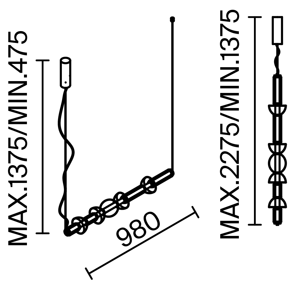 Подвесной светодиодный светильник Maytoni Cosmo MOD210PL-L39BS3K