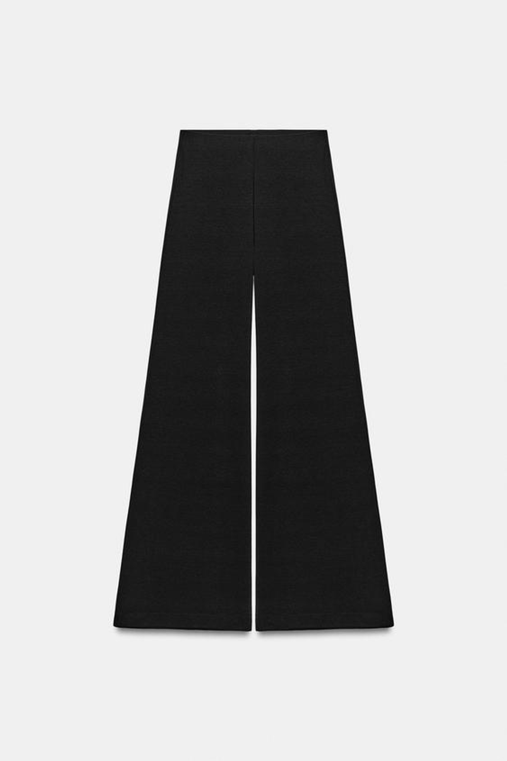 ZARA СТРУЯЩИЕСЯ БРЮКИ-ПАЛАЦЦО, ЧЕРНЫЙ