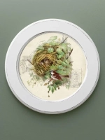 Картина на стену интерьерная на хосте 27 см