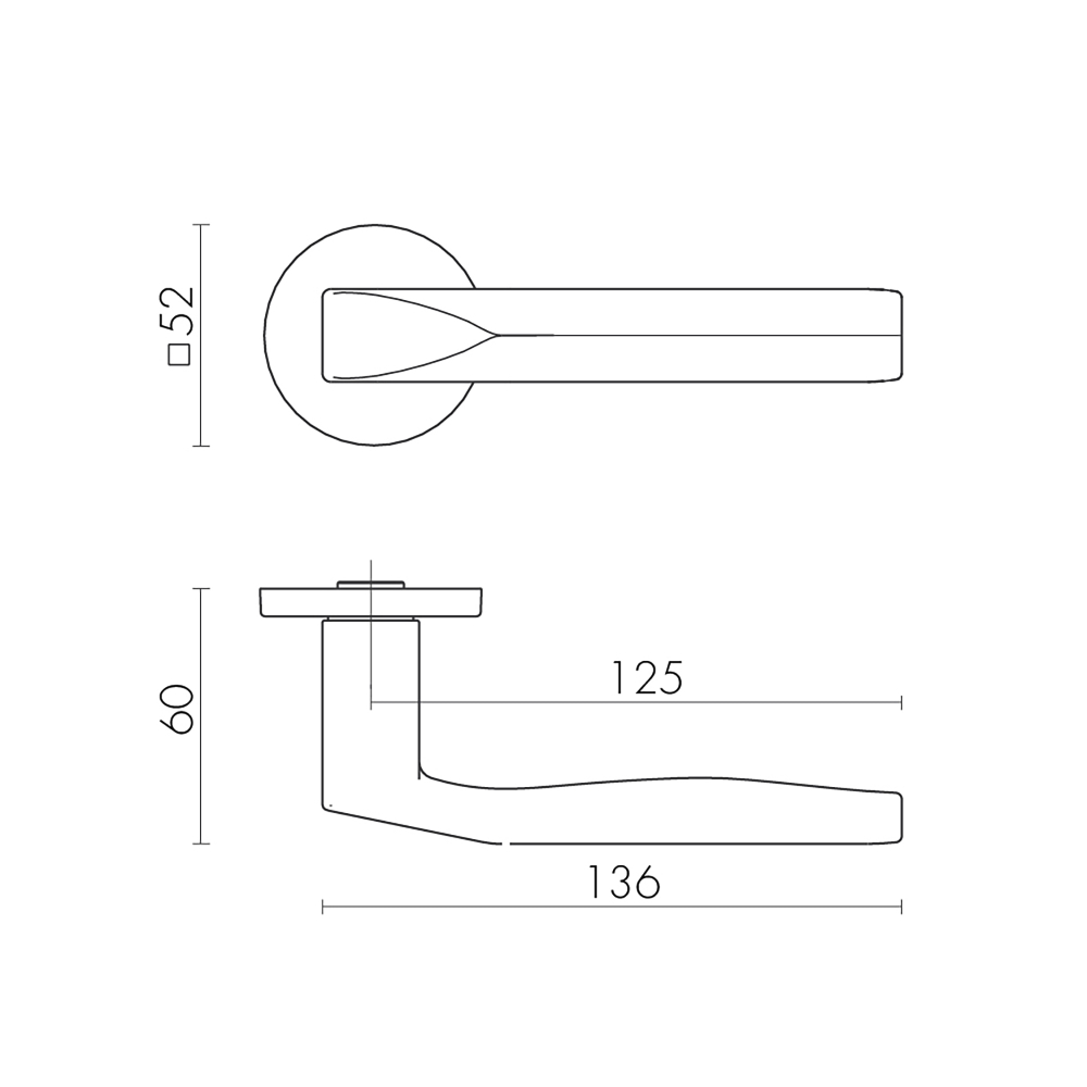 Ручка раздельная R.SLR52.PRIZMA BL-24 черный