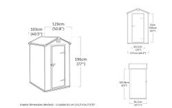 Пластиковый сарай Keter Manor 4x3