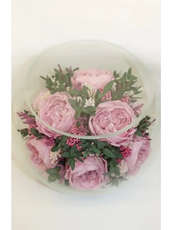 натуральные пионы в стекле, вакуум*