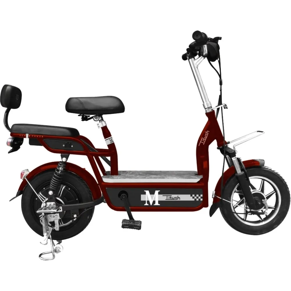 Электро мопед GreenCamel Тайфун 350 (48V 12Ah 350W) красный