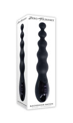 Черный анальный вибростимулятор Backdoor Baton - 24,1 см.