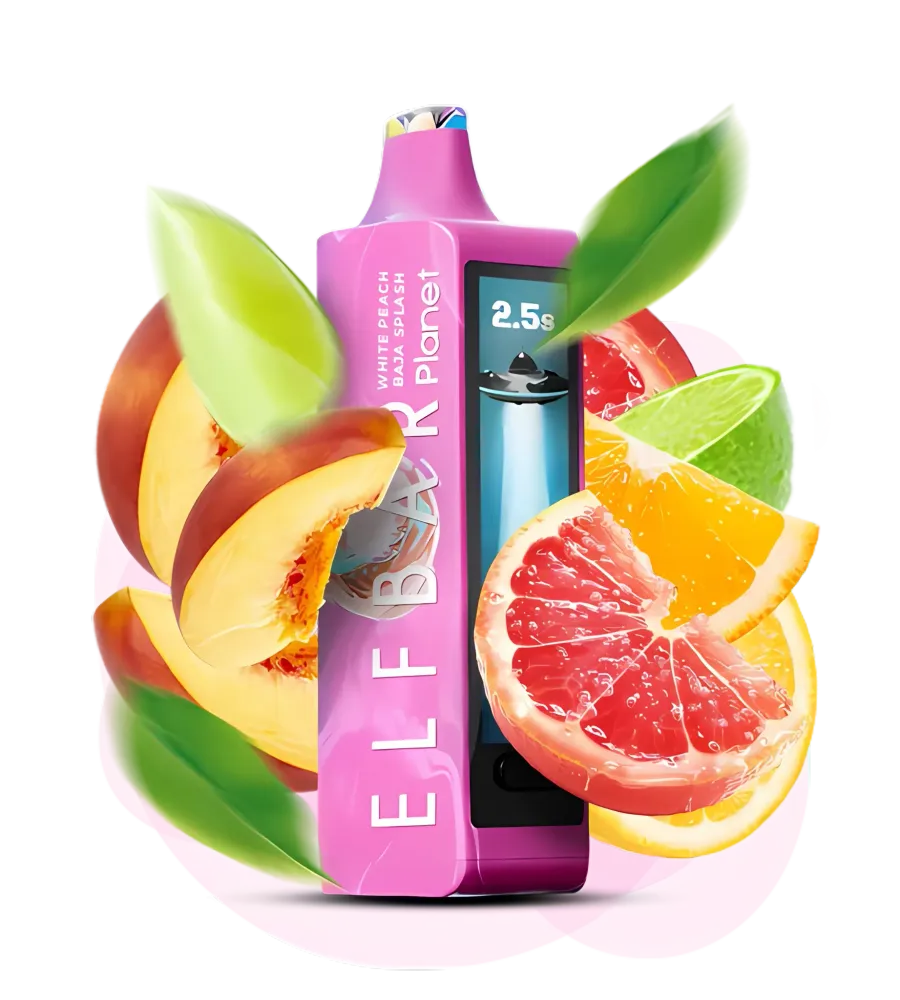 Elf Bar Planet 25000 - White Peach Baja Splash (5% nic)