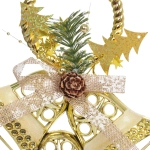 Украшение новогоднее «Звон колокольчиков» 18*23 см, Золото
