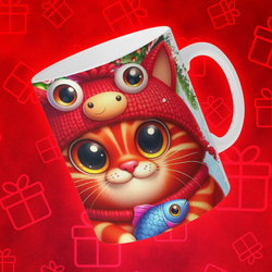 Кружка "У кота много рыбов 4"