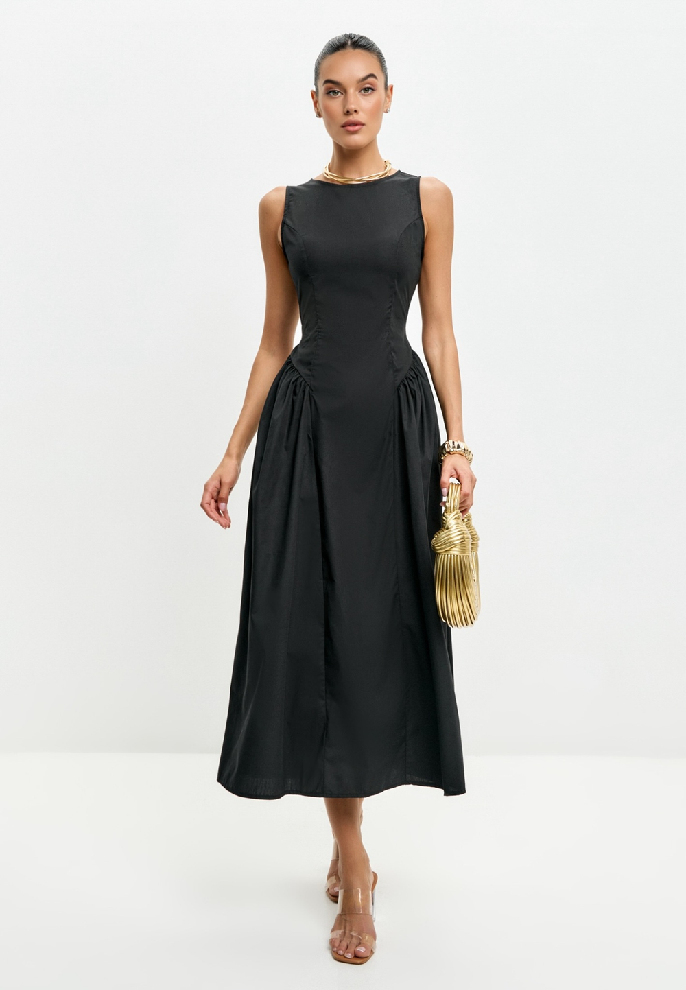 Платье меццо без рукавов