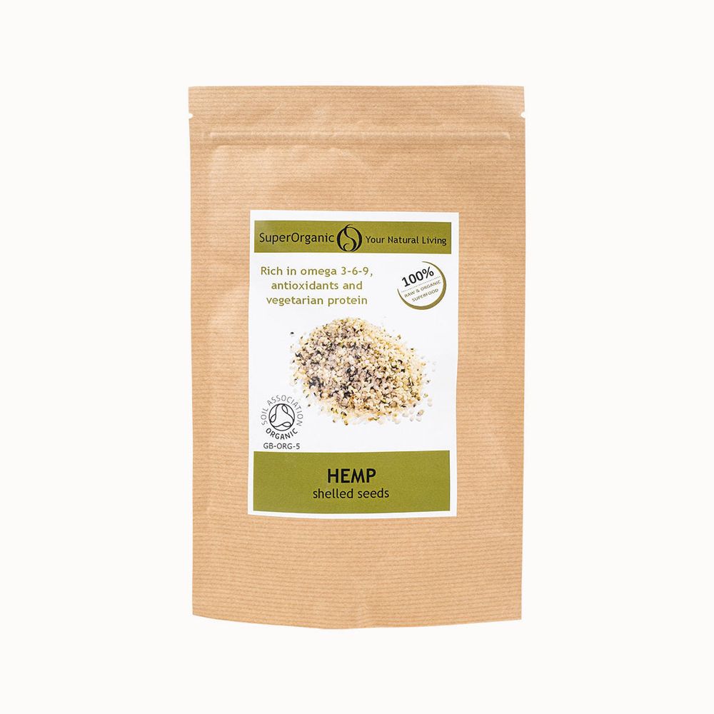 Семена конопли очищенные Hemp SuperOrganic, 200 гр