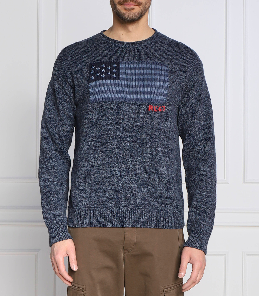 свитер POLO RALPH LAUREN - темно-синий(710890564)