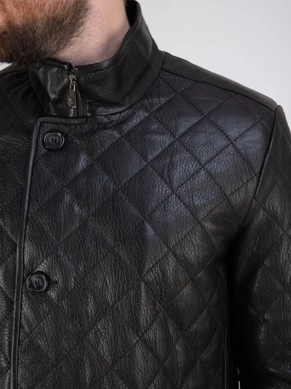 Куртка кожаная из натуральной кожи демисезон