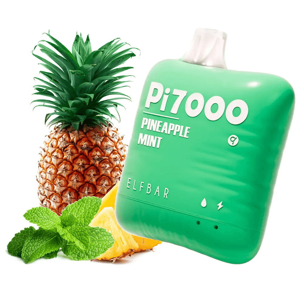 Одноразовая электронная сигарета Elf Bar Pi 7000 - Pineapple Mint (Ананас-Мята) 7000 затяжек