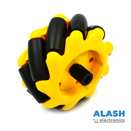 Омни-колёса 60 мм — комплект из 4 шт (жёлто-чёрные), всенаправленные