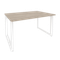 Onix Стол переговорный O.MO-PRG-1.3 Дуб Аттик/Металл Белый 1380*980*750