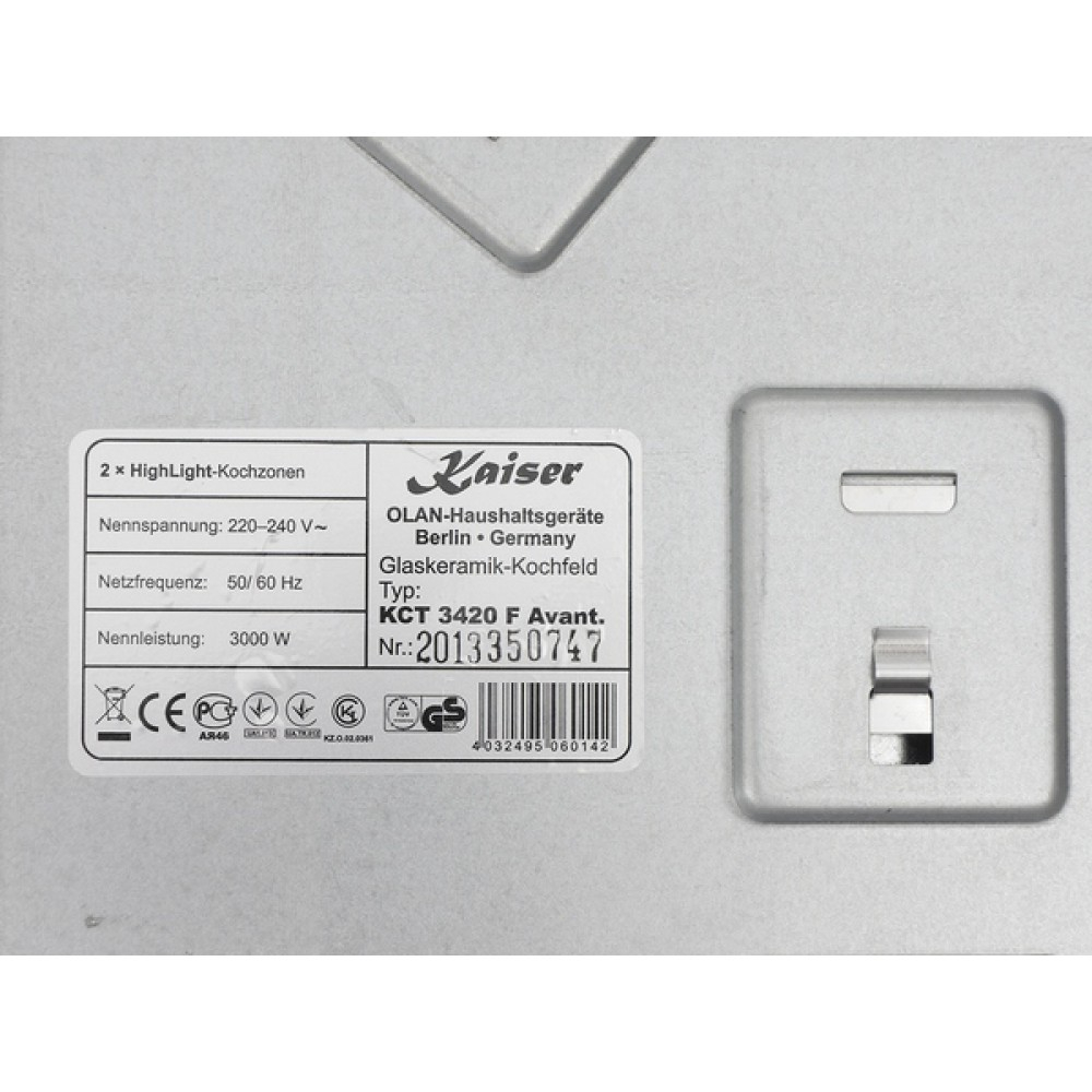Электрическая варочная поверхность Kaiser KCT 3420 F Avantgarde
