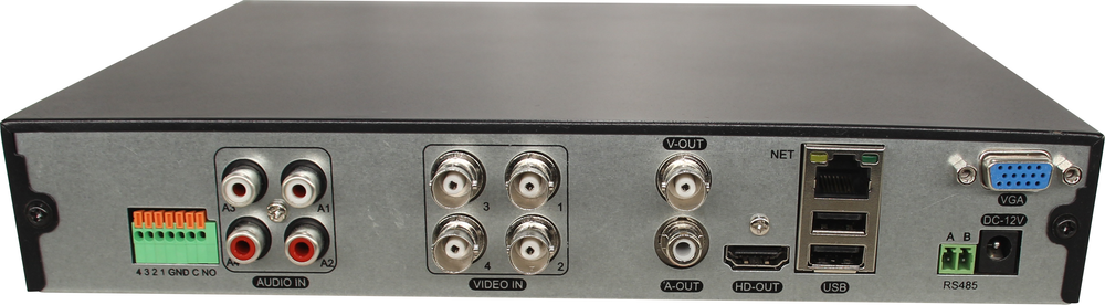 PX-XVR-C4-1K1-S (BV) гибридный 5 в 1 видеорегистратор, 4 канала 8.0Мп*8к/с, 1HDD, H.265