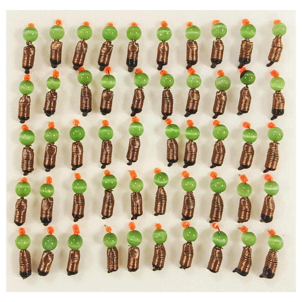 Мормышки Ручейник d 3мм. 0.7гр. Вольфрам. Кошачий глаз М/Ч(набор 10 штук)