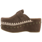 MOU Abrasion Resistant Closed Toe Slippers Women"s Dark Brown