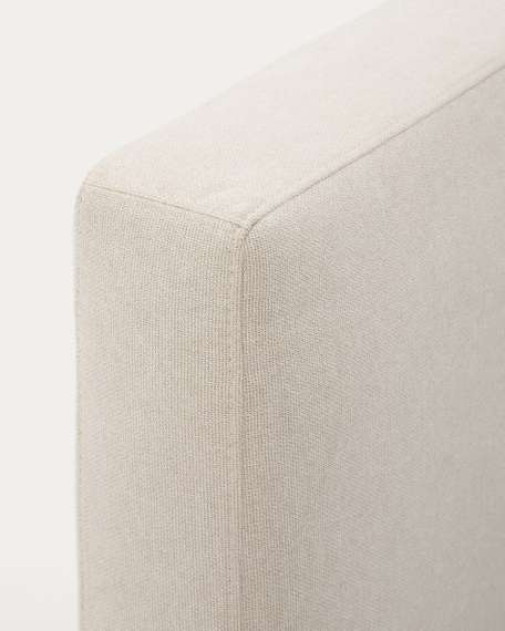 Кровать Blok бежевая со съемными чехлами под матрас 90х200 см