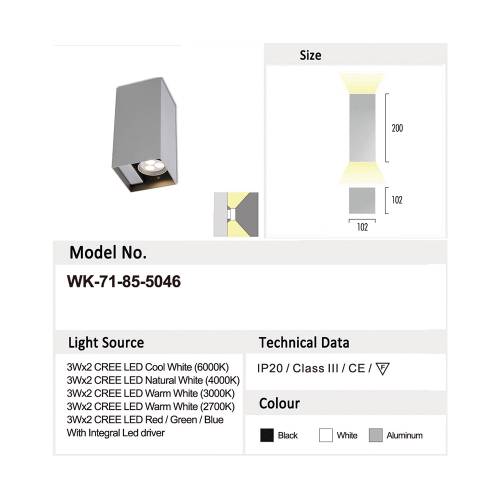 Спот 71-85-5046 warm white silver
