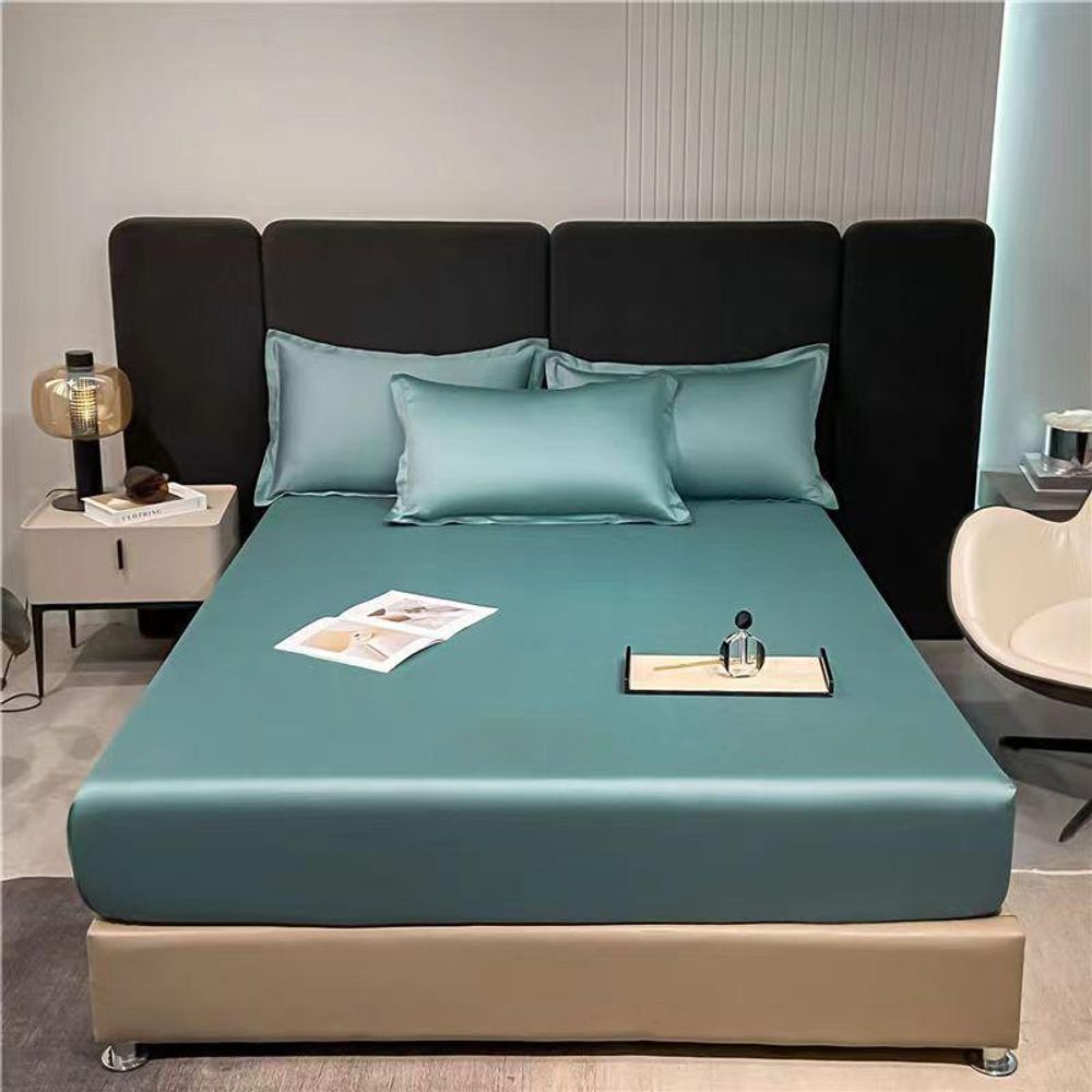 ZEPHYR HOME Простыня на резинке Египетский хлопок 160x200 бирюза