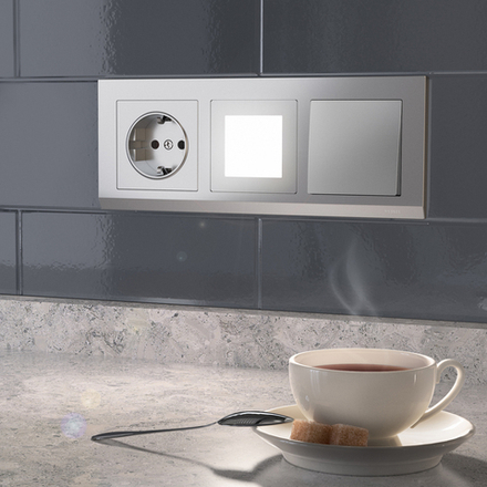 Встраиваемая LED подсветка (серебряный)