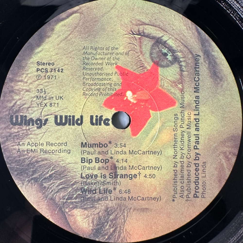 Wings – Wild Life (Англия 1971г.)