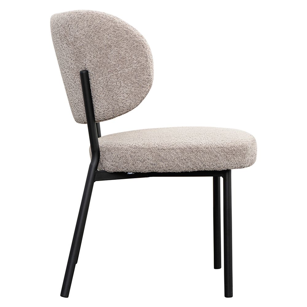 Стул Robbi, букле, серо-бежевый