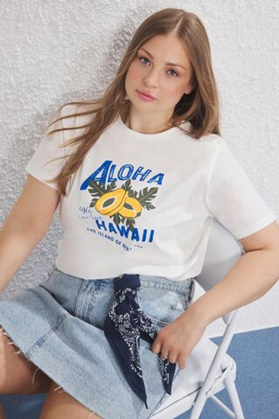 футболка больших размеров TBBSS25BF00064