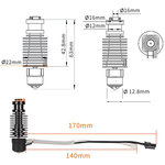 Печатная головка CHC-V6 Hotend 24 В 50 Вт с керамическим нагревателем