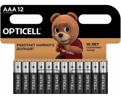 Батарейка Opticell LR03/AAA Alkaline Basic MN2400 BL12 , 12шт.