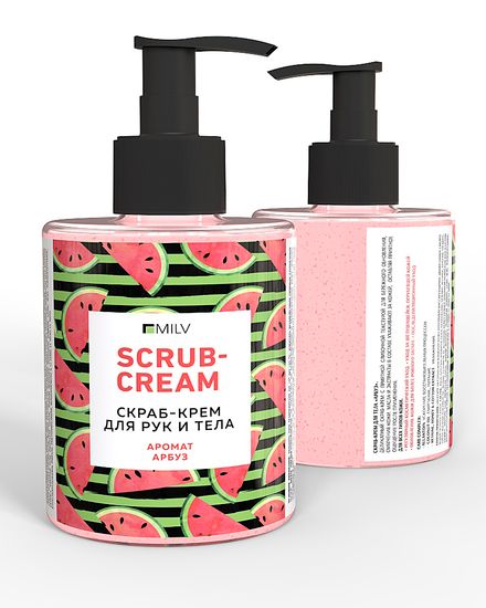 Скраб-крем для тела «Арбуз». 300 мл.
