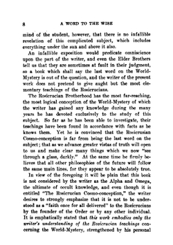 The Rosicrucian Cosmo-Conception: Or, Mystic Christianity; an Elementary Treatise Upon Man's Past Evolution, Present Constitution and Future Development | Max Heindel
