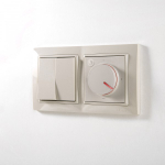 Терморегулятор электромеханический для теплого пола (слоновая кость)