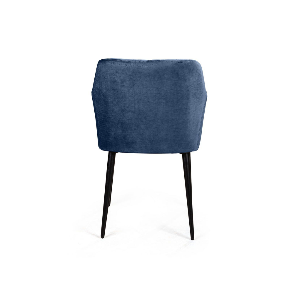 Стул с подлокотниками Robert, бархат синий 29