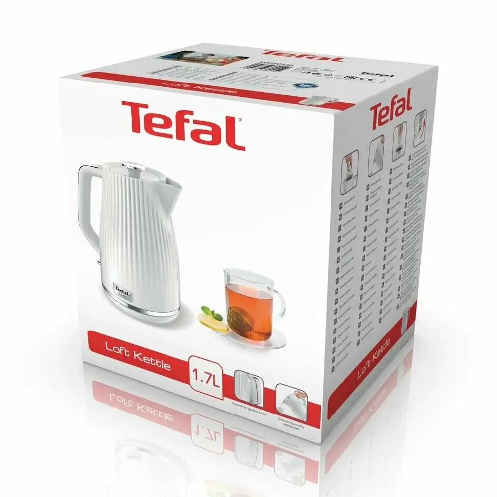 Электрочайник Tefal Loft KO250130 белый (q)