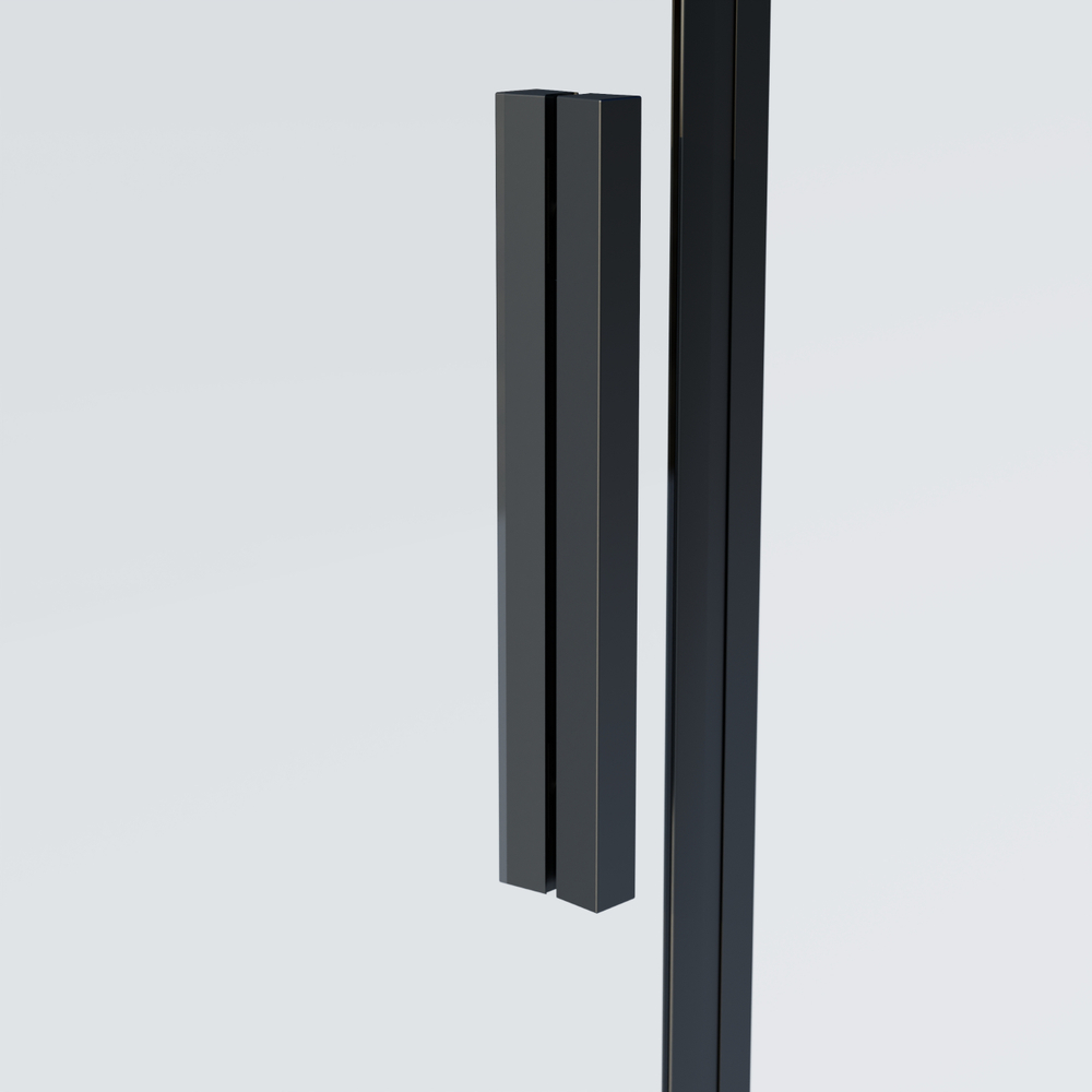 Душевой уголок Soft 2 VSR-3SO28014CLB, 1400*800, черный, стекло прозрачное