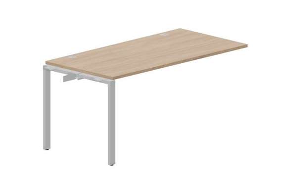 стол Strike 1580х780х750мм (2 громмета) - приставной элемент